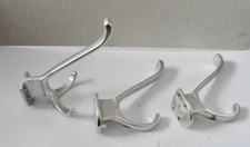 3 Garderobe Haken Mid Century Shabby Vintage Original 50er Jahre - Alu