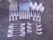 Christofle Modell MALMAISON Tafelbesteck 6 Personen 30 Teile versilbert TOP !