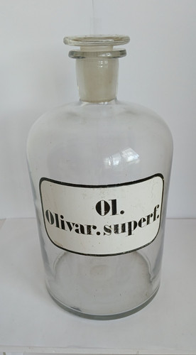 Antike apothekerflasche - antike,