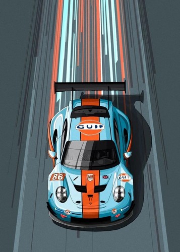 Porsche 911 gulf motorsport - gulf,