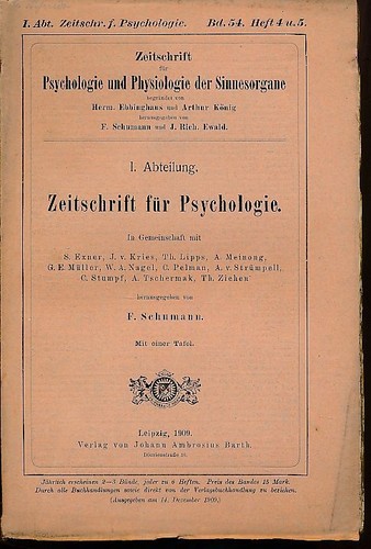 Zeitschrift für psychologie - zeitschrift,