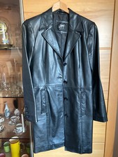 sportlich, schwarzer Ledermantel (Gipsy) - Größe M