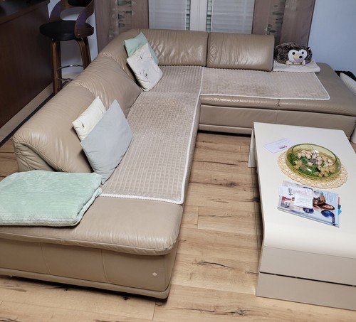 Belux ecksofa leder beige - belux,
