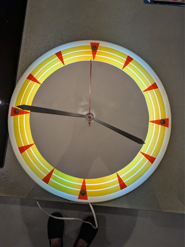 Vintage leucht wanduhr fritz - leucht-wanduhr,