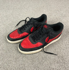 Nike Court Vision Low Schwarz Rot Schuhe Sneaker Gr. 42 US 8,5 DV6488-001