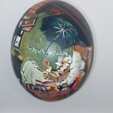 Straußenei bemalt mit Motiv