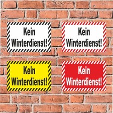 Schild Kein Winterdienst