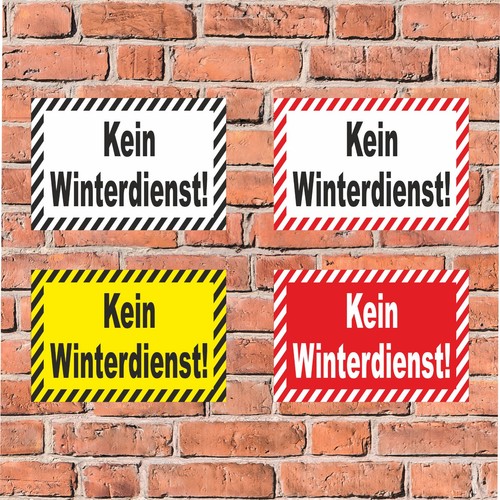 Schild kein winterdienst - schild,