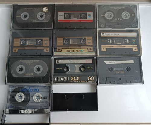 10x maxell audiokassetten - ,