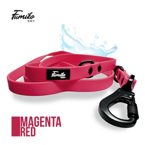Hundeleine fumiko magenta - magenta, red