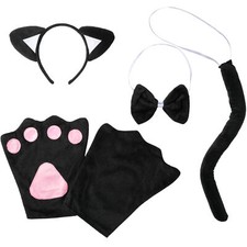 Kostüm zubehör set katze - kostüm,
