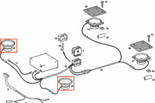 Mercedes Benz W201 190 W124 Frontlautsprecher Armaturenbrett 0008207002