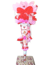 XXL Schultüte Barbie Zuckertüte Barbie im Dirndl Mädchen Name Handarbeit neu