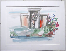 MARKUS LÜPERTZ - "BLICK IN DEN PARK" - FARBLITHOGRAFIE