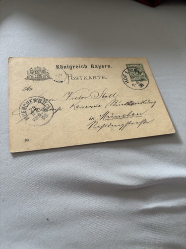 Königreich bayern postkarte - königreich,
