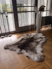 Fellteppich Rentier Fellimitat 90 x 115 cm Fell Vorleger Wohnzimmer Schlafzimmer