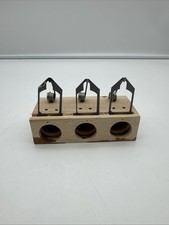 Mausefalle Holz Klein – 3-Loch, 4x6x13 cm, Lebendfalle für Mäuse