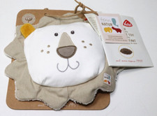 Fehn 056198 Traubenkernkissen Löwe NATUR – Traubenkernkissen, Größe: 19 x 19 cm