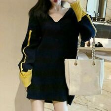 Damen Splice Pullover Kleid