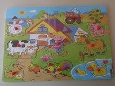 TOP Bauernhof Holzsteckspiel
