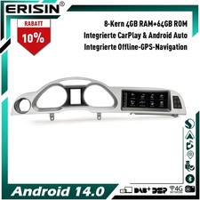 8-Kern 4G+64GB Qualcomm Android 14 Autoradio GPS DAB+ Wifi für Audi A6 2005-2008