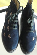 Wildleder Stiefeletten Gr. 39 blau NEU Hans Behr