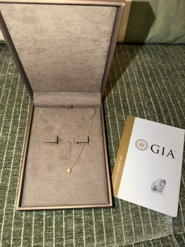 Halskette solitär diamant mit - halskette,