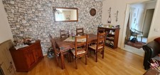 Essgruppe aus holz mit - aus, 6