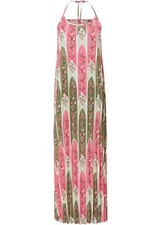 Plissee-Kleid Gr. 38 Rosa Oliv