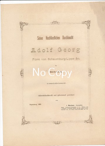 Antik urkunde adolf georg - adolf,