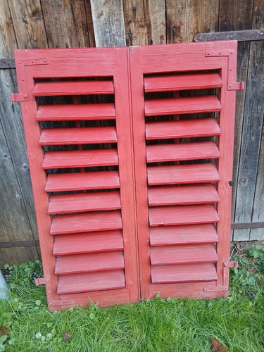 Paar fensterladen holz - fensterladen,