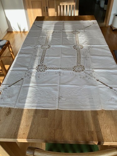 Tischdecke antik stickerei - antik,