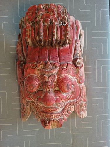 Expressive ethno holzmaske - ethno,