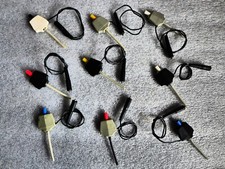 1x Messgerät-Krokodil-Kroko-Feder-Klemmen Prüf-kabel Messleitung versilbert