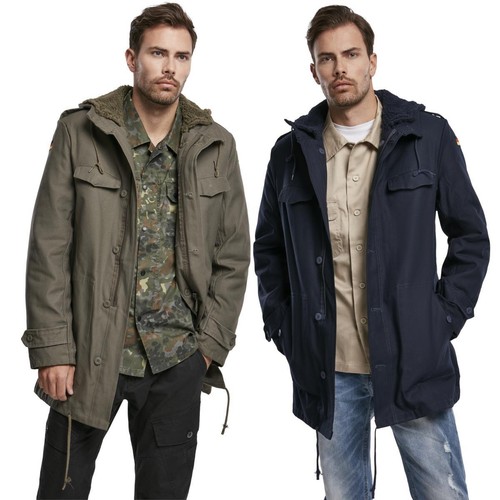 Brandit flag parka jacket - bw,