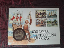 Numisbrief Numiscover 500 Jahre Entdeckung Amerikas  Ausgabe 1992 Philswiss