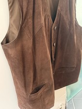 Vintage Echte Leder Weste von