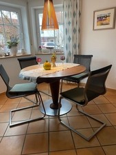 Design Esstisch rund ausziehbar