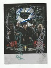 THE SCORPIONS - STING IN THE TAIL - AUTOGRAMMKARTE AUTOGRAPH 2010/2011 - SELTEN