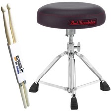 Pearl D-1500 Roadster Drum - Hocker Rundsitz + Drumsticks