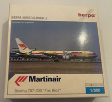 Herpa Wings 504454 Boeing 767-300 Fox Kids Martinair 1/500 Sammlung Selten