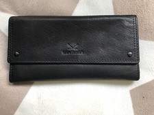 Sansibar Geldbörse Leder schwarz RFID-Schutz  absolut neuwertig!