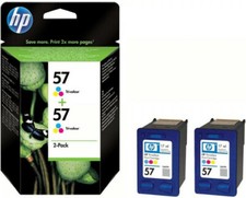 2x original HP 57 HP C6657AE | HP C9503AE COLOR f. HP Deskjet 450C5145 PSC1215