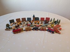DDR Holzspielzeug Sammlung - Eisenbahn/Bauernhof /Dorf/Zoo/Tiere