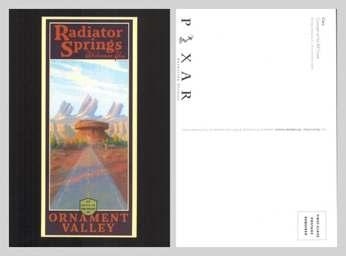 Postkarte radiator springs - postkarte,
