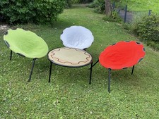 Moonchair Camping Sitzgruppe Faltsessel Sessel mit Tisch Stromeyer Retro