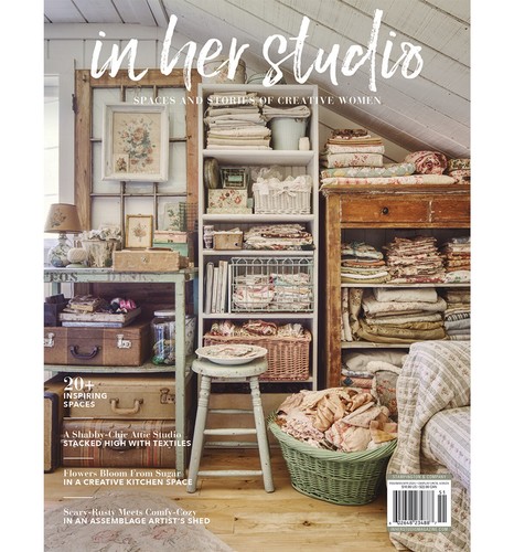 Her studio from stampington - in,