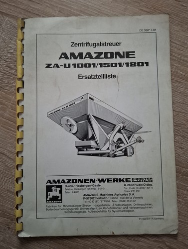 Amazone streuer 1001 - amazone,