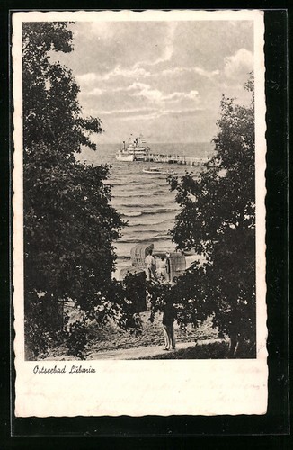 Ansichtskarte lubmin dampfer - ansichtskarte,