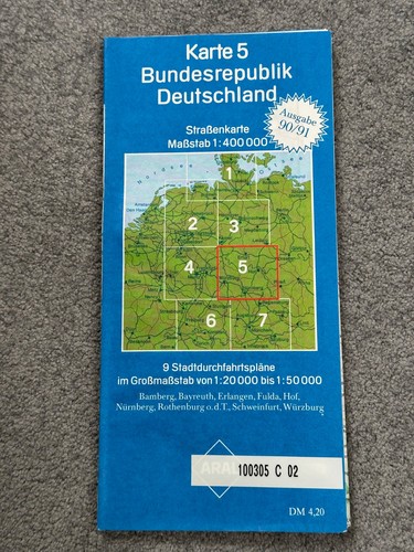 Aral straßenkarte karte brd - straßenkarte, 5